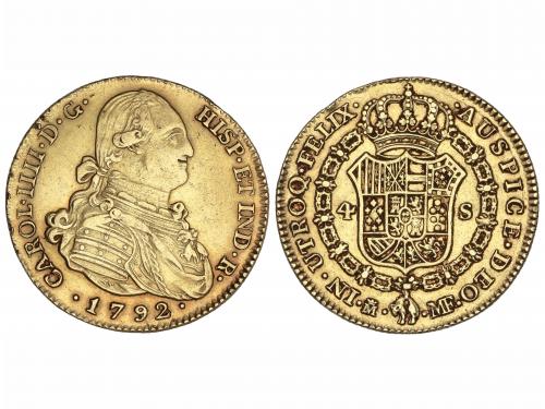 CARLOS IV. 4 Escudos. 1792. MADRID. M.F. 13,47 grs. (Golpeci