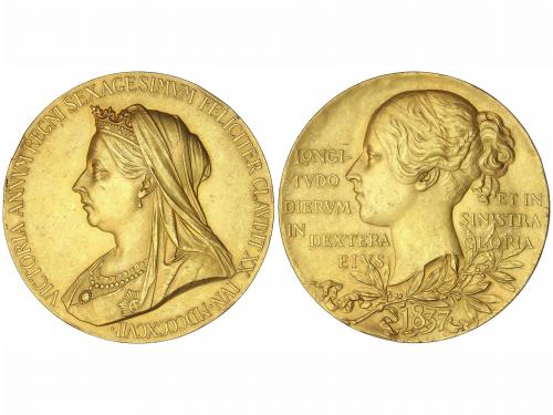 GRAN BRETAÑA. Medalla de oro del Jubileo de Diamante de la R