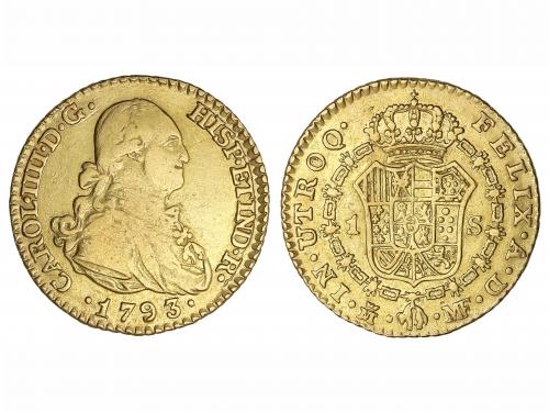 CARLOS IV. 1 Escudo. 1793. MADRID. M.F. 3,30 grs. AC-1110. M