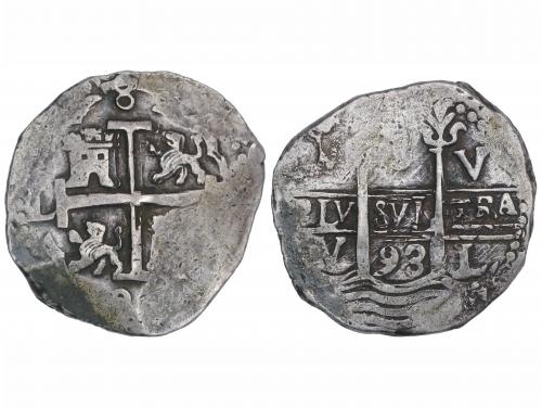 CARLOS II. 8 Reales. 1693. LIMA. V. 26,32 grs. AC-598; Cal-2