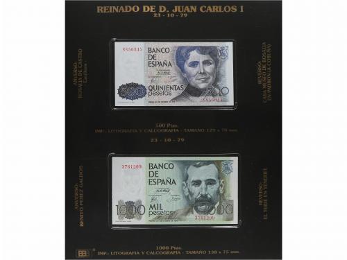 JUAN CARLOS I. Lote 26 billetes 200 a 10.000 Pesetas. 1976 a