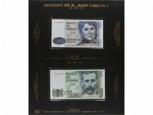JUAN CARLOS I. Lote 26 billetes 200 a 10.000 Pesetas. 1976 a