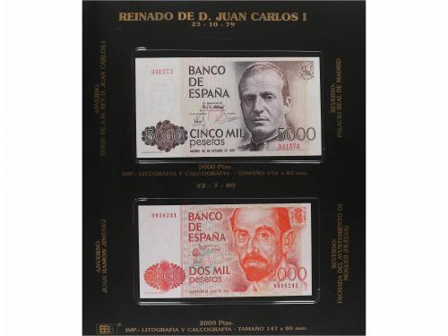JUAN CARLOS I. Lote 26 billetes 200 a 10.000 Pesetas. 1976 a