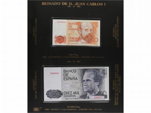 JUAN CARLOS I. Lote 26 billetes 200 a 10.000 Pesetas. 1976 a