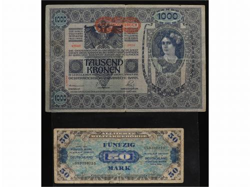 BILLETES EXTRANJEROS. Lote 37 billetes. Siglo XX. VARIOS PAI