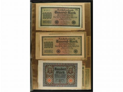 BILLETES EXTRANJEROS. Lote 218 billetes. Siglo XX. En 5 carp