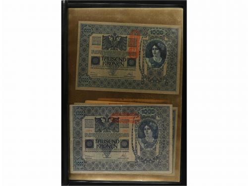 BILLETES EXTRANJEROS. Lote 218 billetes. Siglo XX. En 5 carp