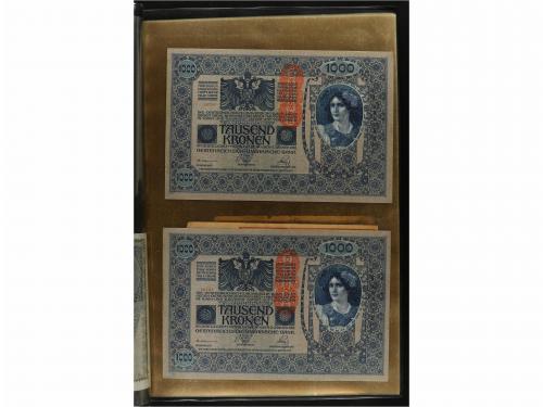 BILLETES EXTRANJEROS. Lote 218 billetes. Siglo XX. En 5 carp