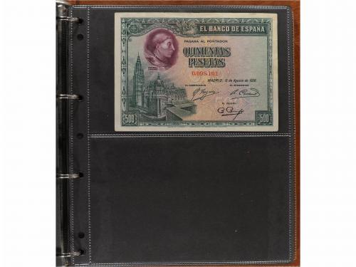 BILLETES ESPAÑOLES. Lote 79 billetes 50 Céntimos a 2.000 Pes