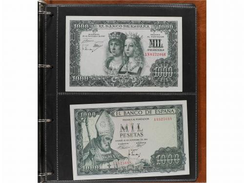 BILLETES ESPAÑOLES. Lote 79 billetes 50 Céntimos a 2.000 Pes