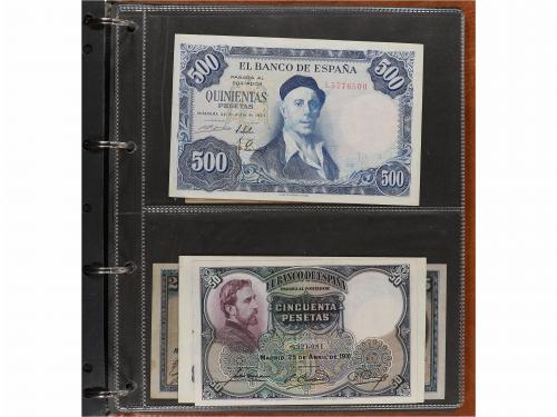BILLETES ESPAÑOLES. Lote 79 billetes 50 Céntimos a 2.000 Pes