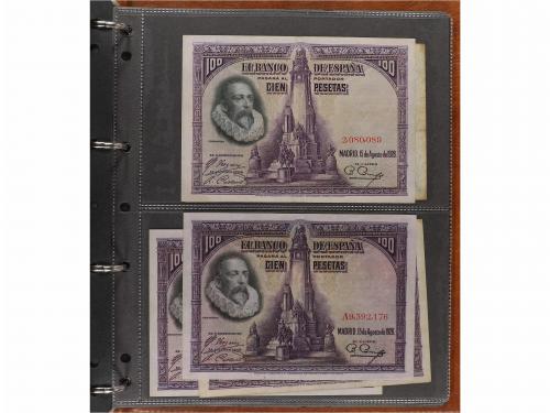 BILLETES ESPAÑOLES. Lote 79 billetes 50 Céntimos a 2.000 Pes