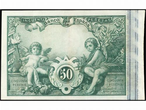 BANCO DE ESPAÑA. 50 Pesetas. 1 Junio 1889. Goya. (Pequeñas r