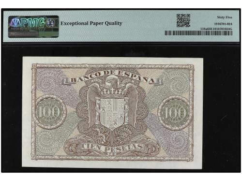 ESTADO ESPAÑOL. 100 Pesetas. 9 Enero 1940. Colón. Serie D. P