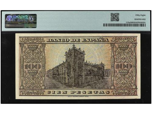 ESTADO ESPAÑOL. 100 Pesetas. 20 Mayo 1938. Casa del Cordón. 