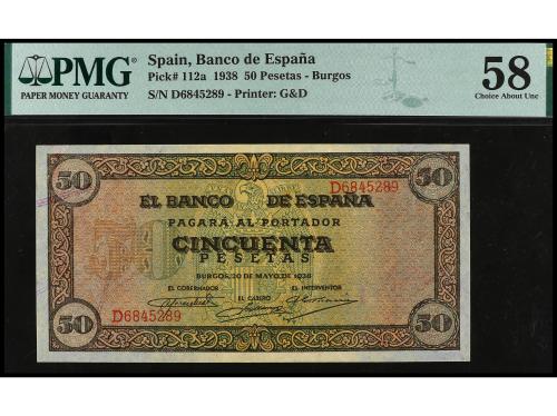 ESTADO ESPAÑOL. Lote 2 billetes 50 Pesetas. 20 Mayo 1938. Ca