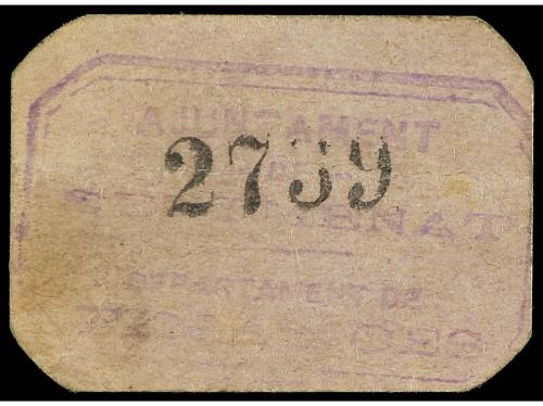 CATALUNYA. 10 Cèntims. Aj. de SENTMENAT. Cartón. (Manchita).