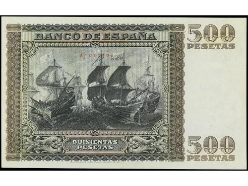 ESTADO ESPAÑOL. 500 Pesetas. 9 Enero 1940. Juan de Austria. 