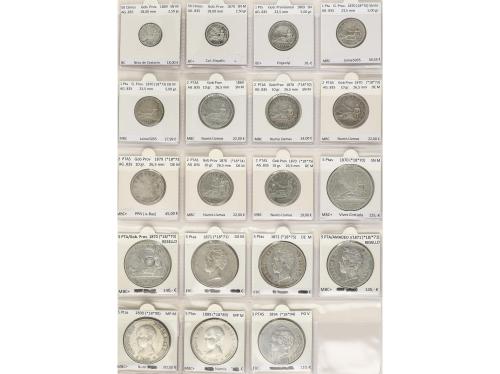 LOTES y COLECCIONES. Lote 70 monedas. MONARQUÍA HISPÁNICA a 