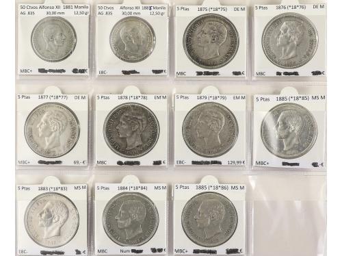 LOTES y COLECCIONES. Lote 70 monedas. MONARQUÍA HISPÁNICA a 