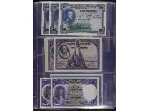 Lote Alrededor de 98 billletes. Siglo XX. Contiene billetes 