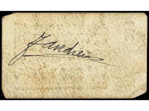 CATALUNYA. 10 Cèntims. Aj. de LA FLORESTA. Cartón. (Algo suc