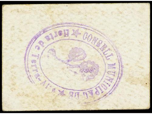 CATALUNYA. 50 Cèntims. C.M. d´ HORTA DE TERRA ALTA. Cartón. 