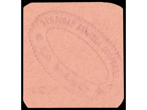 CATALUNYA. 5 Cèntims. SINDICAT AGRICOL MASÓ. Cartón. Sello t