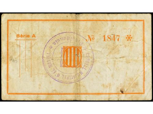 CATALUNYA. 25 Cèntims. Gener 1937. C.M. d´EL MORELL. (Mancha