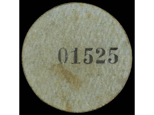 CATALUNYA. 10 Cèntims. Aj. de PALAMÓS. Cartón redondo. (Manc