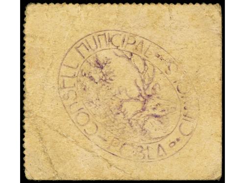 CATALUNYA. 0´25 Pesetas. Aj. de POBLA DE CIÈRVOLES. Cartón. 