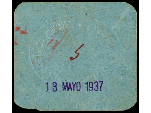 CATALUNYA. 2 Pessetes. 13 Mayo 1937. Aj. de LA POBLA DE MONT