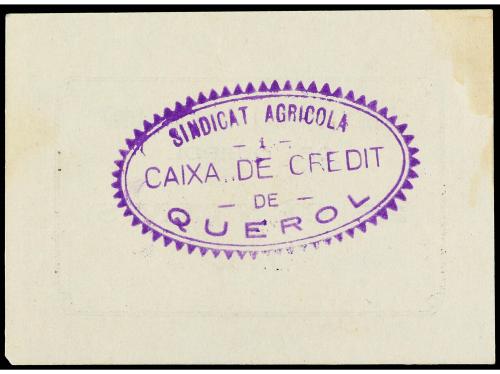 CATALUNYA. 25 Cèntims. SINDICAT AGRÍCOLA i CAIXA DE CRÈDIT d