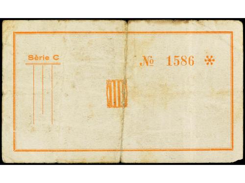 CATALUNYA. 25 Cèntims. Febrer 1937. Aj. de LA RIBA. (Leves r