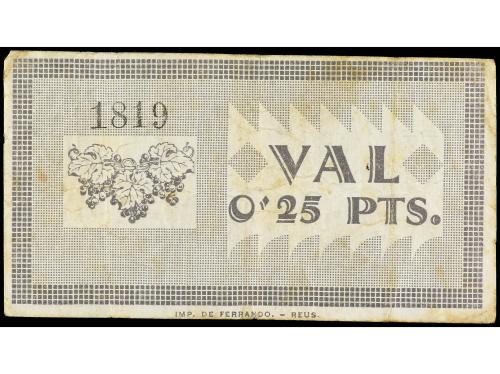 CATALUNYA. 0, 25 Pessetes. 2 Maig 1937. Sindicat Agrícola de