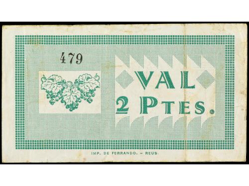 CATALUNYA. 2 pessetes. 2 Maig 1937. Sindicat Agrícola de SOL