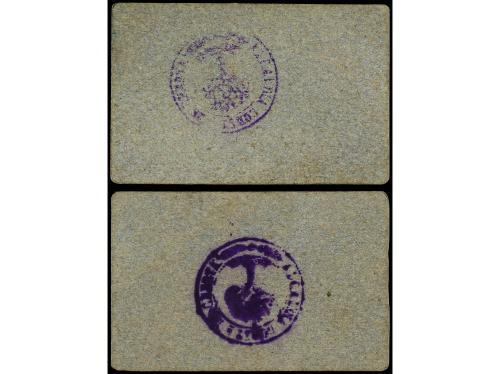 CATALUNYA. Lote 2 billetes 50 Cèntims y 1 Pesseta. 1937. C.M