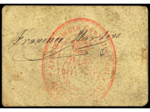 ANDALUCÍA. 1 Peseta. C.M. de ALBONDÓN (Granada). Cartón. (Su