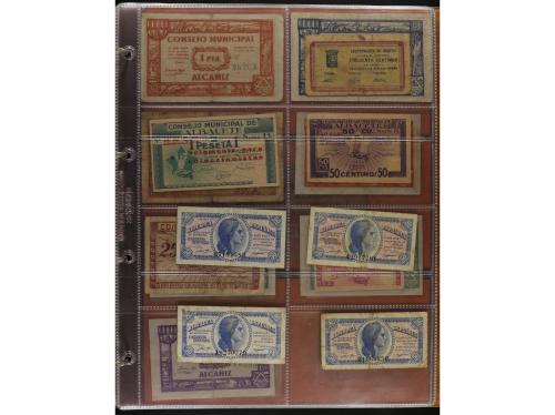 Lote 141 billetes. Varias PROVINCIAS DE ESPAÑA. Resto de col