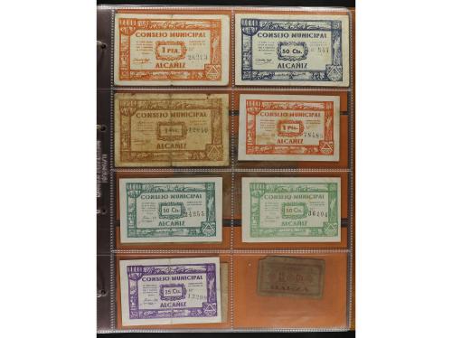 Lote 141 billetes. Varias PROVINCIAS DE ESPAÑA. Resto de col