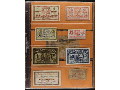 Lote 141 billetes. Varias PROVINCIAS DE ESPAÑA. Resto de col