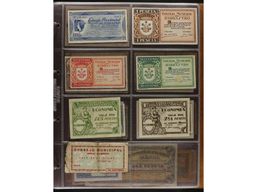 Lote 141 billetes. Varias PROVINCIAS DE ESPAÑA. Resto de col