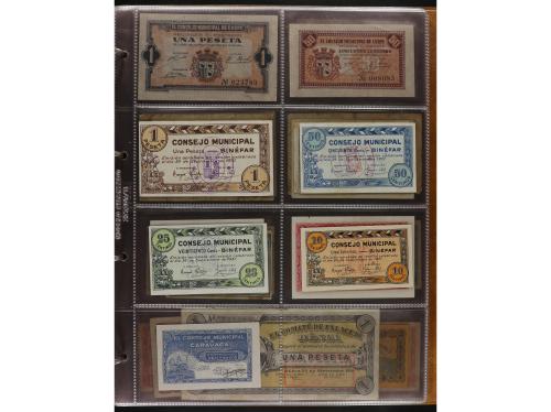 Lote 141 billetes. Varias PROVINCIAS DE ESPAÑA. Resto de col