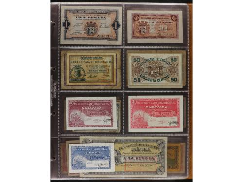 Lote 141 billetes. Varias PROVINCIAS DE ESPAÑA. Resto de col