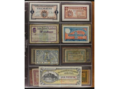 Lote 141 billetes. Varias PROVINCIAS DE ESPAÑA. Resto de col