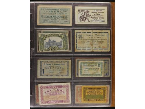 Lote 141 billetes. Varias PROVINCIAS DE ESPAÑA. Resto de col