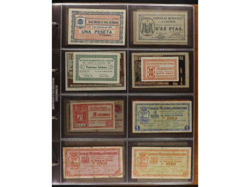 Lote 141 billetes. Varias PROVINCIAS DE ESPAÑA. Resto de col