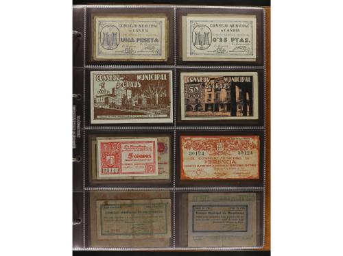 Lote 141 billetes. Varias PROVINCIAS DE ESPAÑA. Resto de col
