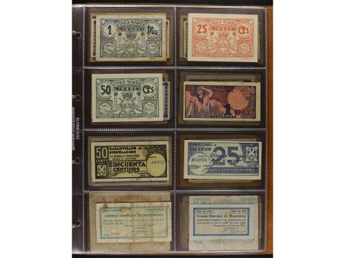 Lote 141 billetes. Varias PROVINCIAS DE ESPAÑA. Resto de col