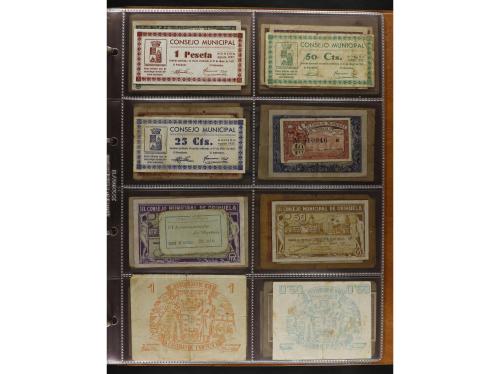 Lote 141 billetes. Varias PROVINCIAS DE ESPAÑA. Resto de col